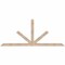 Ekena Millwork Saratoga Smooth Timber Gable Bracket, Douglas Fir, 84"W x 35"H x 3 1/2"D x 3 1/2"F, 10/12 Pitch GBW084X35X0404SAR00SDF - alternate 1